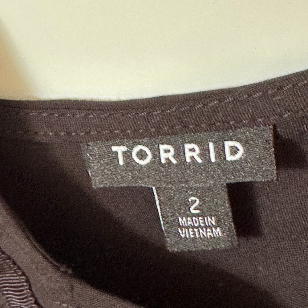 Torrid Studded Cami Womens Size 2X Black V-Neck Tank Edgy Sleeveless Top - Picture 6 of 10